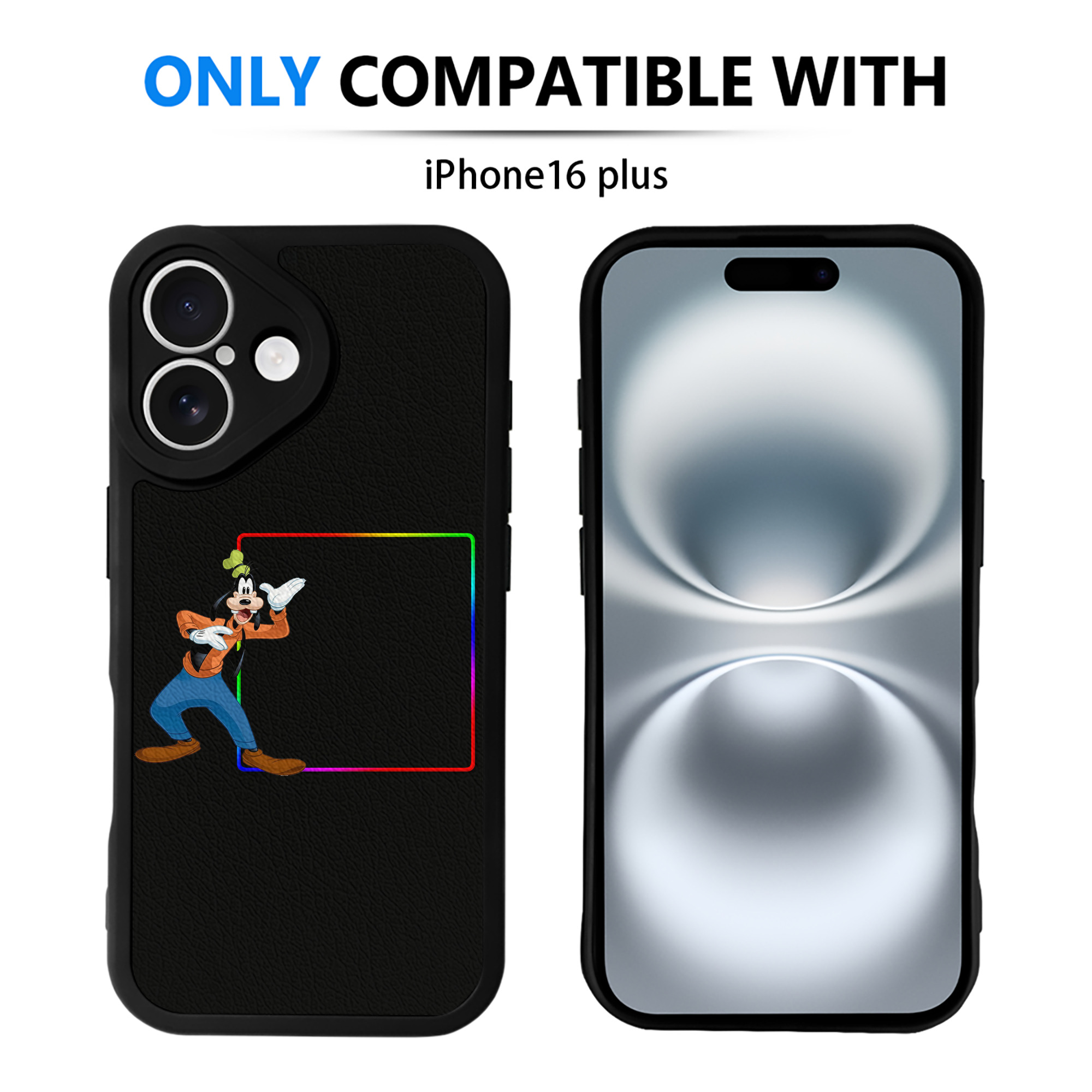 （画像用） ミッキーマウス Mickey Mouse 【iPhone 16シリーズ対応】シリコンスマホケース（レザー調） 材質：シリコン